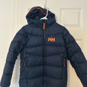 Helly Hansen Dark Blue Jacket with Bright Orange Details